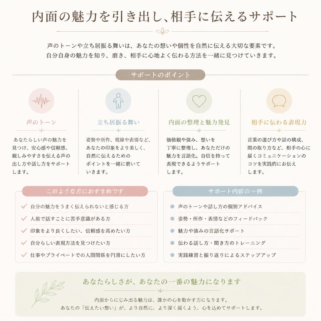 あなたらしさを引き出すアドバイス