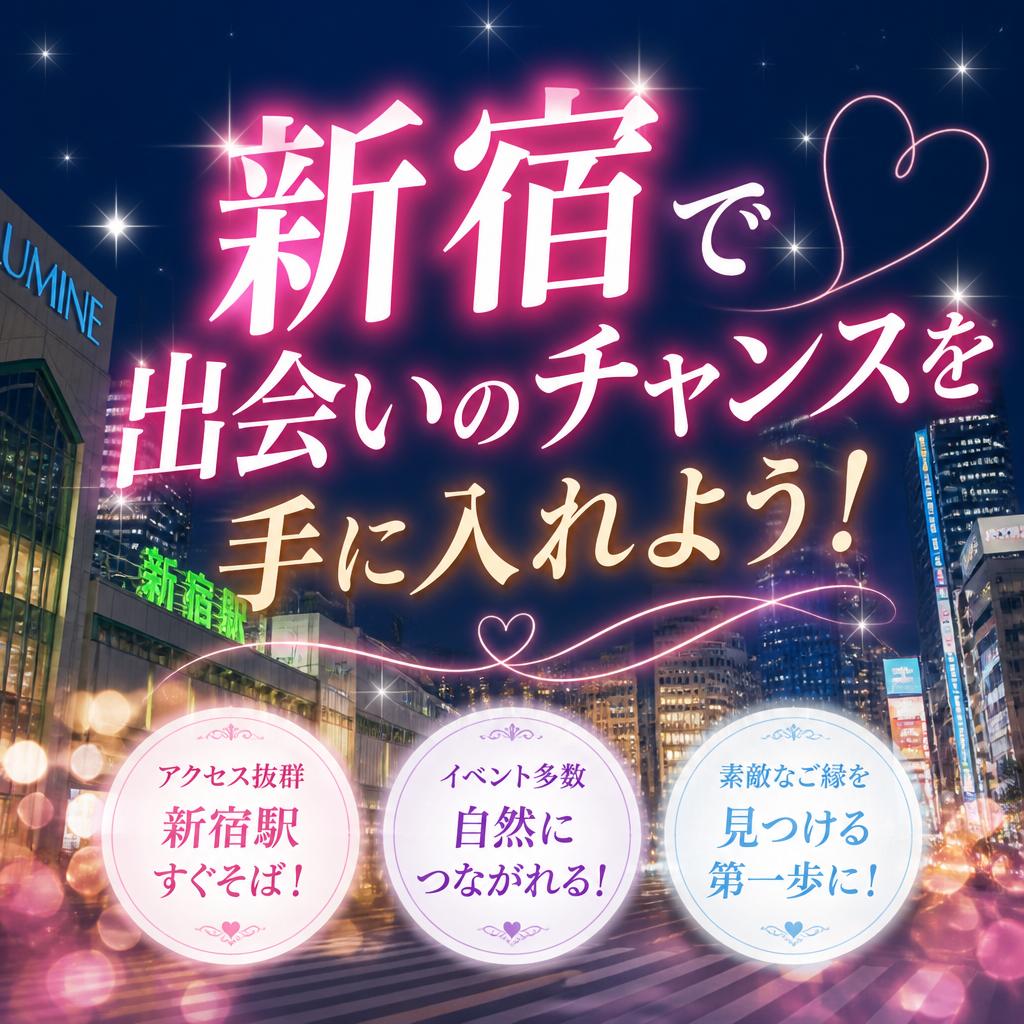 新宿で出会いのチャンスを手に入れよう！