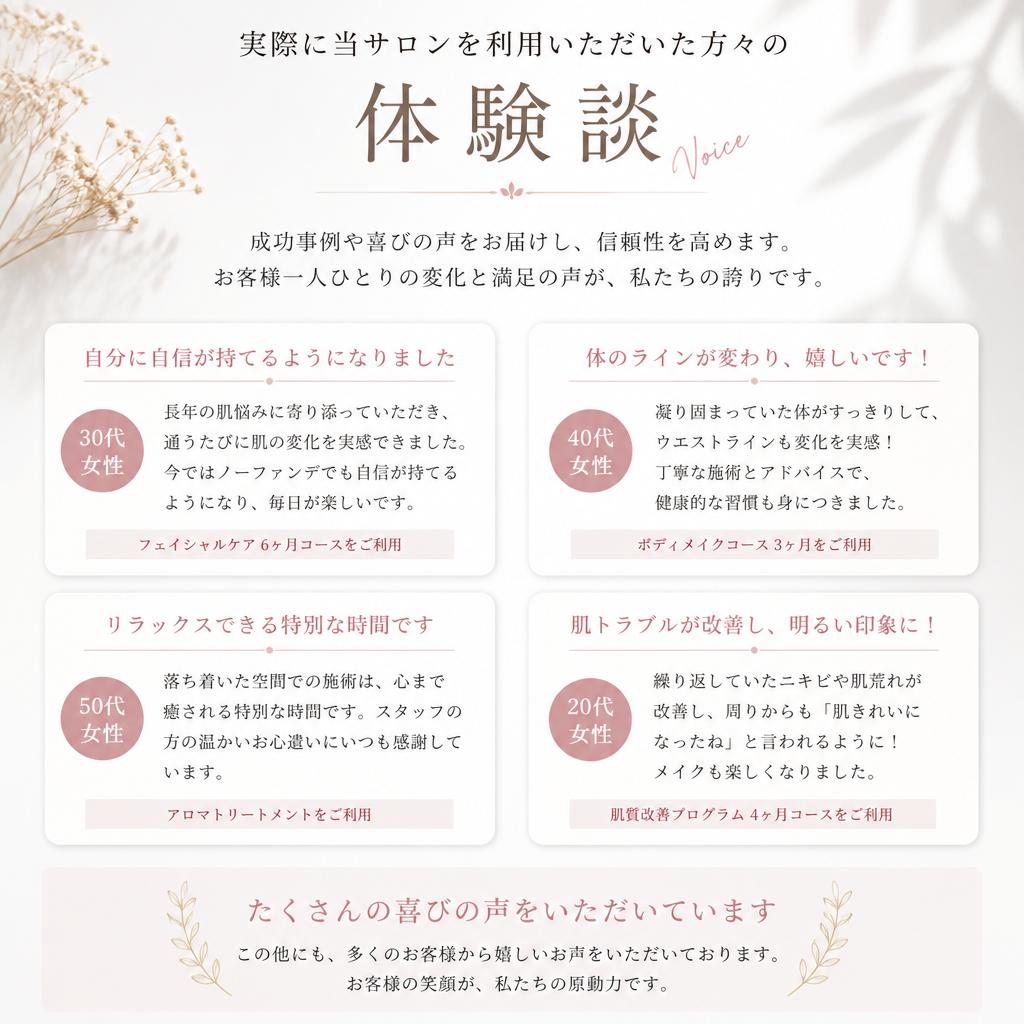 利用者の声