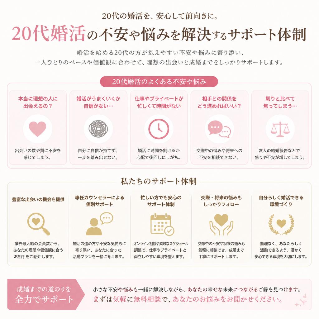 婚活に対する不安を解消