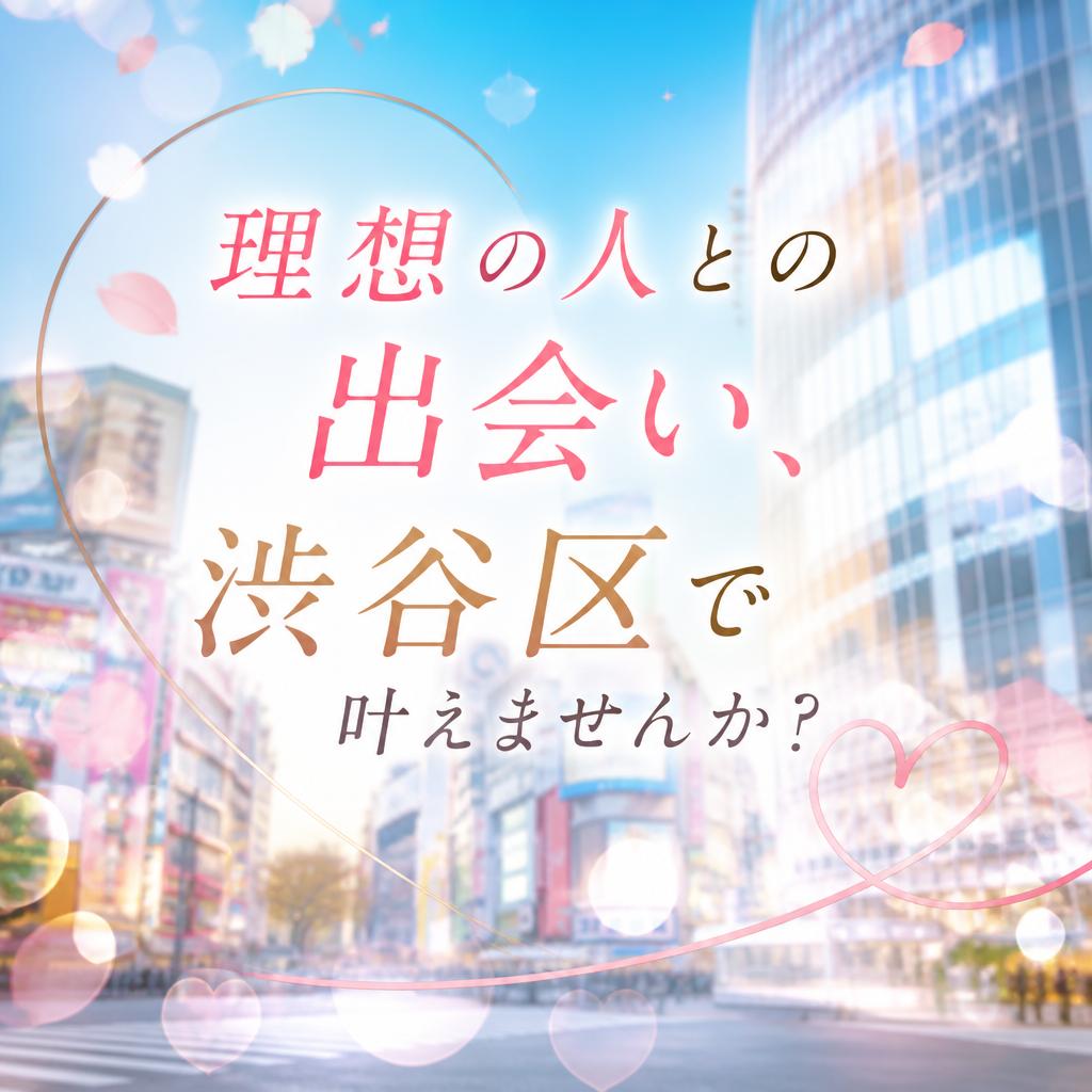 理想の人との出会い、渋谷区で叶えませんか？