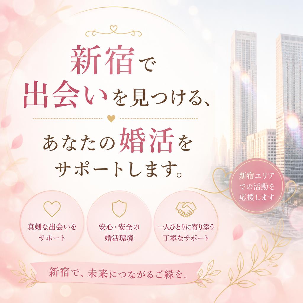 新宿で出会いを見つける、あなたの婚活をサポートします。