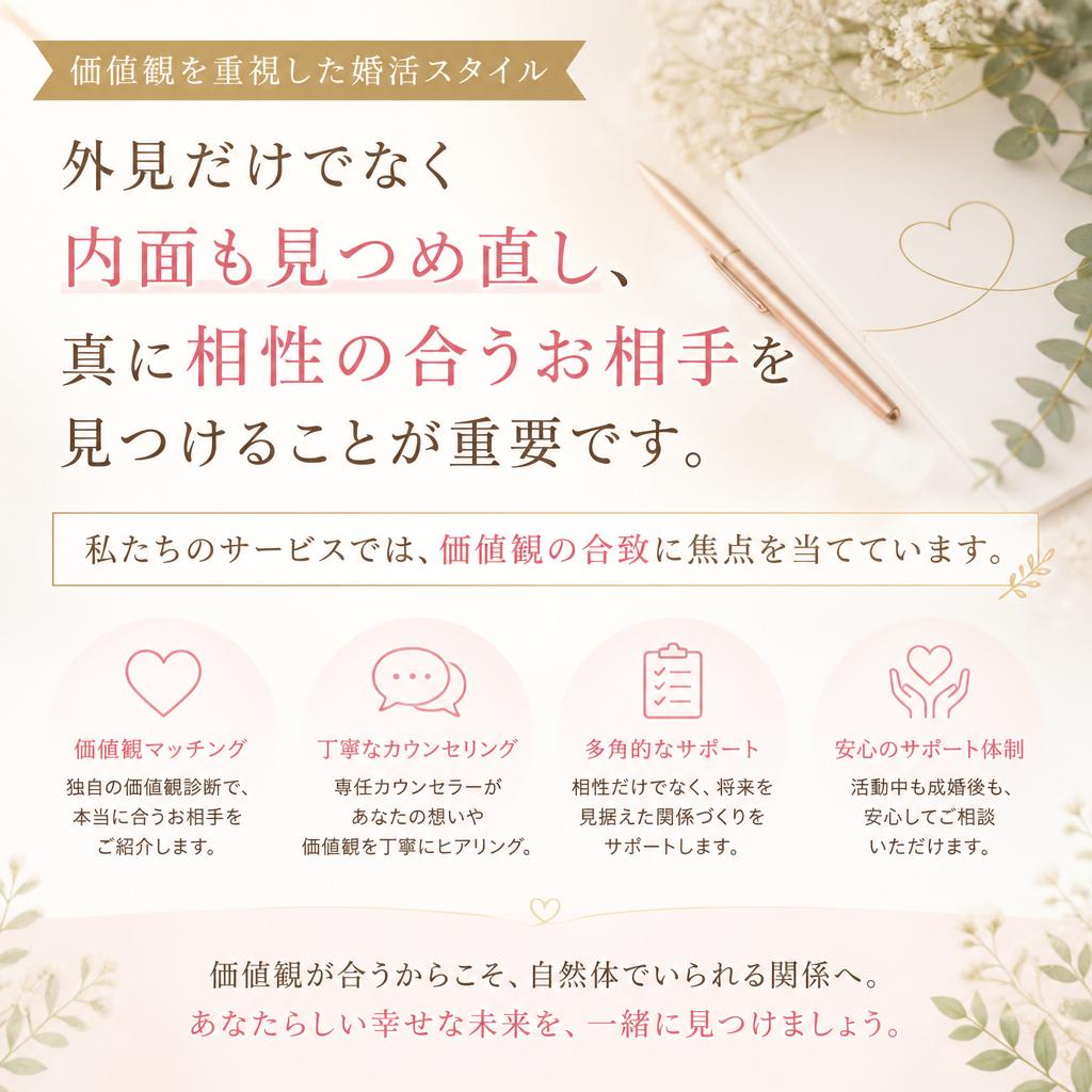 価値観重視の婚活とは？