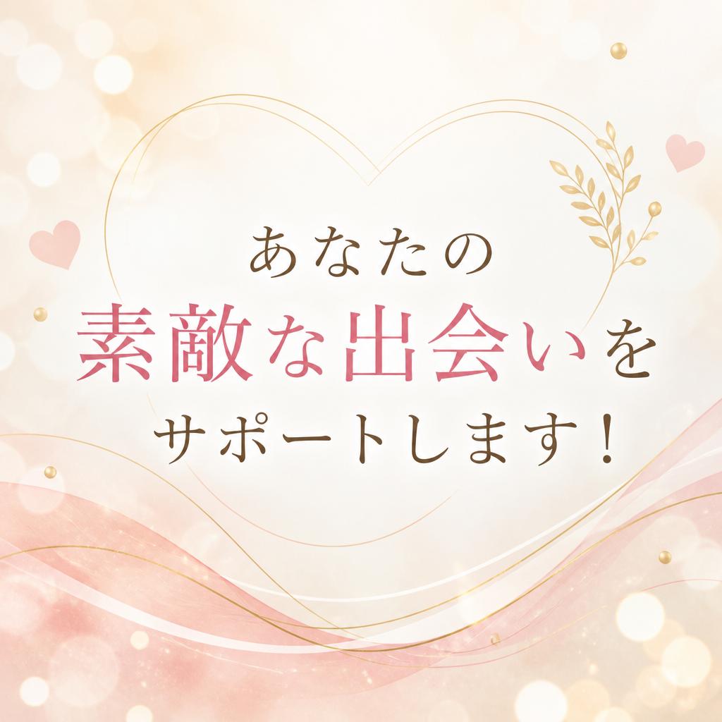 あなたの素敵な出会いをサポートします！
