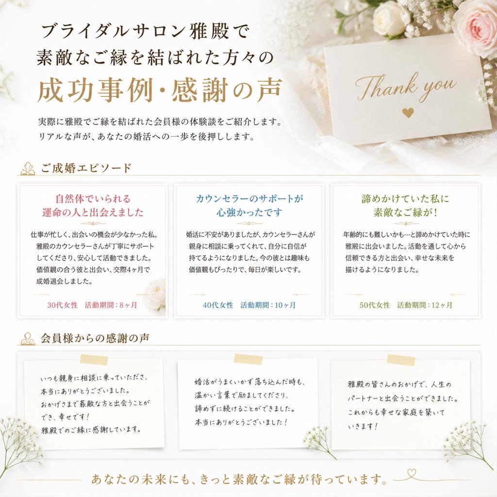 成功事例と喜びの声